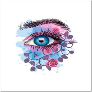 Floral eye stylized Posters and Art